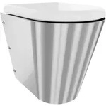 KWC AR T-WC, CAMPUS, Edelstahl, wandh&auml;ngend, 360x456x500 mm, S. bodenlang, Sitz