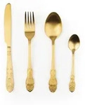 Excelsa besteckset 4 st&uuml;ck Baroque stahl gold - Gold