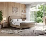 Doppelbett, boxspringbett mit Multipocket-Matratze, zum Schlafzimmer - EIRA -