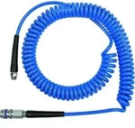 Riegler Spiralschlauch-Stahlkupplung-Set, PU, Schlauch-&oslash; 10x6,5, 10,0 m