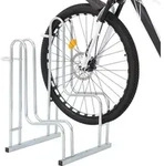 vidaXL Fahrradst&auml;nder f&uuml;r 2 Fahrr&auml;der Freistehend Verzinkter Stahl