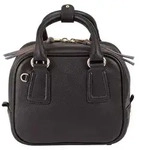 DuDu Skyline Handtasche Leder 20.5 cm - Schwarz