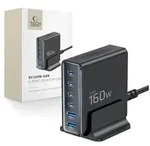 Tech Protect DC160W GAN 6 Port 160W WandLadeger&auml;t - Schwarz