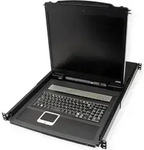 ATEN CL1308N KVM-Switch, 48cm TFT, VGA, PS/2-USB, 8 Port, ES-Layout