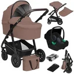 Lionelo Bianka 3in1 Kinderwagen, Autotransporter, Autositz, klappbar, Travel System