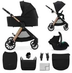3-in-1-Kinderwagen Kinderkraft VESTO 2 mit Babywanne, MINK PRO 2 Autositz, wendbarem