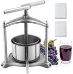 VEVOR Manuelle Beerenpresse 3 L aus Edelstahl (Innenbeh&auml;lter), Weinpresse und
