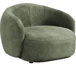 HOME DELUXE Sessel CASARA Webstoff Dunkelgr&uuml;n - 99 x 104 x 72 cm I Sessel Runder