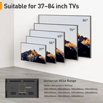 TV Wandhalterung Schwenkbar Neigbar f&uuml;r 37-84 Zoll Fernseher bis 60kg