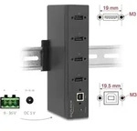 DeLOCK 60686, USB 2.0 Type-B, USB 2.0 Type-A, 480 Mbit/s, Schwarz, Metall, 1,8 m -