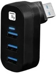 Techly IUSB3-HUB3-ROTB, USB 3.2 Gen 1 (3.1 Gen 1) Type-A, USB 3.2 Gen 1 (3.1 Gen 1)