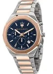 Maserati Herren Uhr STILE Chronograph Edelstahl silber ros?gold UMAR8873642002 -