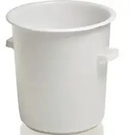 CRAEMER Kunststoffbeh&auml;lter rd.75l HD-PE wei&szlig; D515xH530mm m.Au&szlig;engriff - 81071010