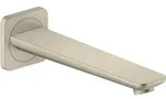 hansgrohe Wanneneinlauf Axor Citterio C brushed nickel, Ausladung 222mm - Silber