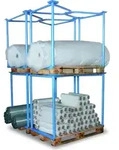 Variofit Palettenaufsatz Typ 65, Abma&szlig;e:1200x1000 mm, Nutzh&ouml;he:1000 mm - Blau