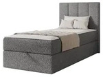 MIRJAN24 Boxspringbett Rebos Single Boucle, Ehebett mit zwei Bettk&auml;sten,...