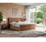 MKS MEBLE Boxspringbett 160x200 mit Matratze H4 und Bettkasten, Doppelbett Bett...