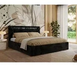 MKS MEBLE Polsterbett Doppelbett mit Holzlattenrost GOLD 5 CLASSIC Bettkasten...