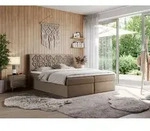 MKS MEBLE Boxspringbett 160x200 mit Matratze H4 und Bettkasten, Doppelbett Bett...