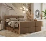MKS MEBLE Doppelbett, Boxspringbett ALBERO 2 KING DUO mit zwei 7 H&auml;rtezonen