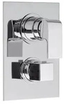 Sapho DIMY Thermostat-Dusch-Armatur, 3 Wege, Chrom - Silber