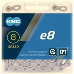 KMC E-Bike Kette E8 EPT 7/8-fach 122 Glieder 1/2"&times;3/32" EcoProTeQ Anti-Rost +