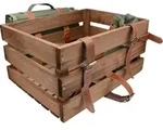 UNUS Fahrradkiste Fahrradkorb hinten mit Picknickdecke und Flaschenhalter gr&uuml;n...