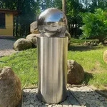 K&ouml;hko&reg; Kugelbrunnen &Oslash;25cm mit integrierte LED-Beleuchtung auf zylindrischen