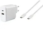 ViVancoTMSuper Fast Dual Charger Set, Drinnen, AC, 1 m, Wei&szlig; - Wei&szlig;