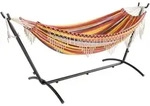 Mondeer H&auml;ngematte Gartenh&auml;ngematte mit Verstellbarem Gestell f&uuml;r 2