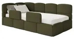Selsey Cloudy &ndash; Jugendbett 90x200 cm, linksseitig, mit Boucl&eacute;-Bezug und