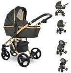 Lorelli Kinderwagen Rimini Premium Sportsitz Tragewanne Moskitonetz verstellbar