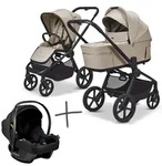 Moon Resea FOLD SET Kombi-Kinderwagen sand inkl. Cosmo Babyschale