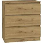 Topeshop M3 ARTISAN, Eiche, 3 Schublade(n), Partikelbord, Einfarbig, Modern,