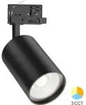 Braytron 3-Phasen LED Schienenstrahler 30W 3CCT 3000K-6000K Schwarz dreh- und