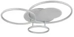 LED Deckenleuchte JOHNSON, Silber, Metall, Dimmbar, Memory, 80,7 cm - Silber