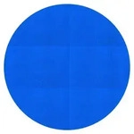 ECD Germany Pool Solarfolie rund &Oslash; 549 cm Blau Pool Solarabdeckplane 400&mu;m