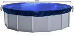 Poolabdeckung Rund f&uuml;r 366-400 cm Pools | Planenma&szlig; &Oslash; 460 cm | Blau | Sommer...