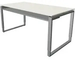 Schreibtisch Architekt BxTxH 160x80x75cm B&uuml;gelgestell wei&szlig; - Wei&szlig;