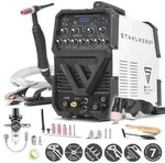 STAHLWERK Schwei&szlig;ger&auml;t 3 in 1 Kombi AC/DC WIG 200 Puls CUT ST &ndash; 200 A, MMA,...