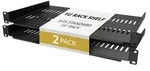 StarTech.com 2er-Pack 1HE Fachboden f&uuml;r 19 Zoll Netzwerkschrank oder Rack,