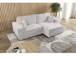 Kaiser M&ouml;bel L-f&ouml;rmiges Bohoo-Ecksofa mit Schlaffunktion Hellbeige Rechts -...