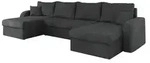 MIRJAN24 Ecksofa Kris U Lux, Stilvoll Eckcouch mit Bettkasten und...