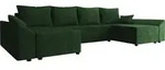 MIRJAN24 Ecksofa Dante U Cord, Eckcouch, Couch mit Bettkasten und Schlaffunktion,