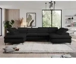 Ecksofa mit Bettkasten, U-form Bettsofa mit Schlaffunktion, verstellbare...