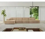 ALTDECOR Ecksofa in L-Form IREA-L3-v3 412x165x77 cm Beige Corner Sofa Eckcouch...