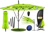 KESSER&reg; Sonnenschirm Doppelsonnenschirm 4,6m x 2,7m | Ampelschirm Abdeckung &