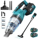 Kabelloser Akku Handstaubsauger 800W mit 12kPa Saugkraft und LED-Arbeitsleuchte,