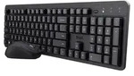 Trust Ody II, Kabellos, RF Wireless, Membran Key Switch, QWERTY, Schwarz, Maus