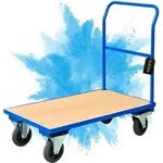 Profi Plattformwagen | HxBxT 102x60x98cm | Traglast 450kg | Vollgummibereifung, 2x